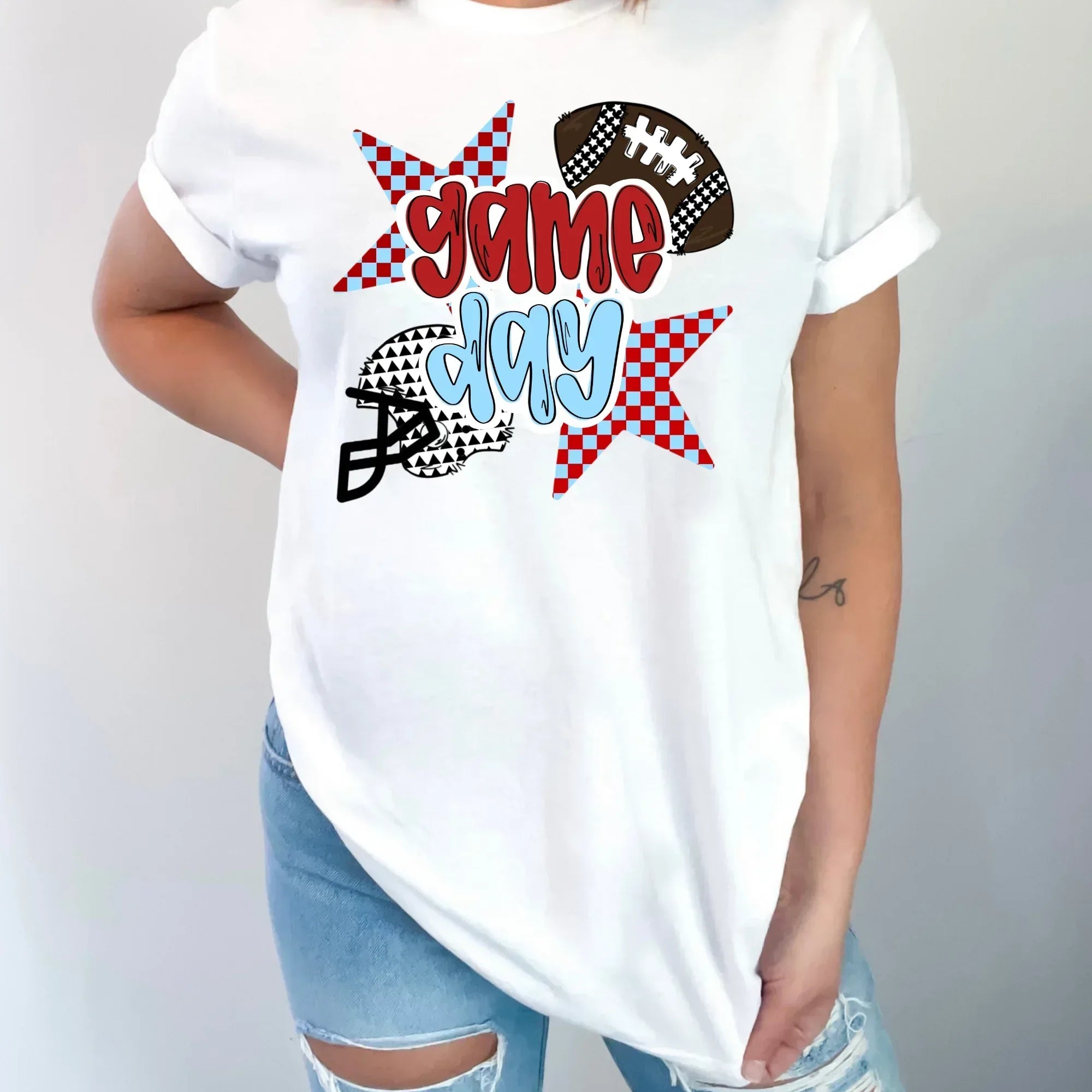 Game Day Football DTF Transfer/Completed Tee - Merch Girls