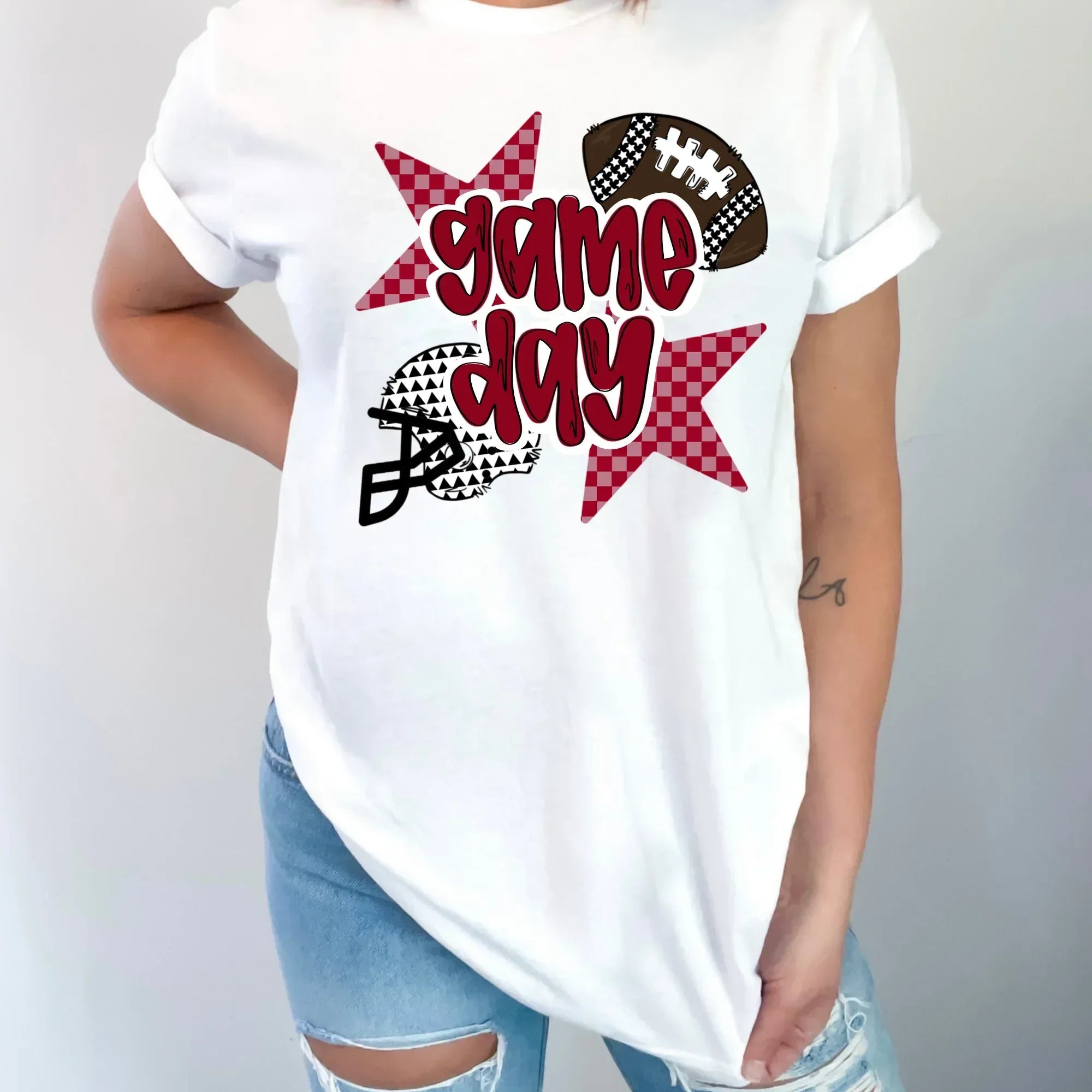 Game Day Football DTF Transfer/Completed Tee - Merch Girls