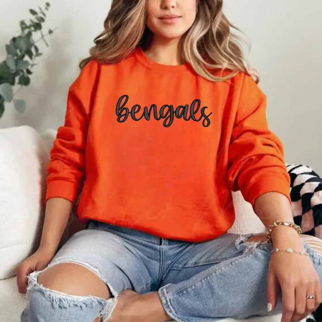 bengals 3D Puff Embroidered Shirt - Merch Girls