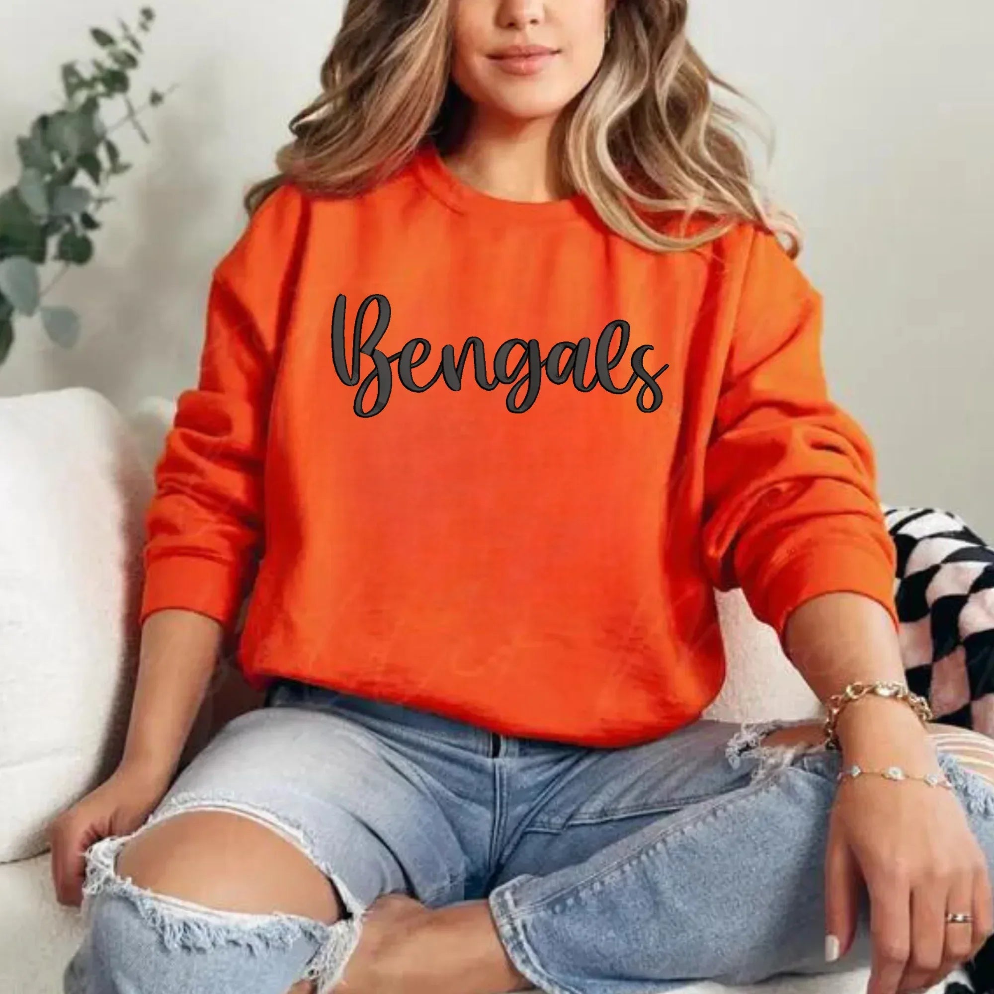 Bengals 3D Puff Embroidered Shirt - Merch Girls
