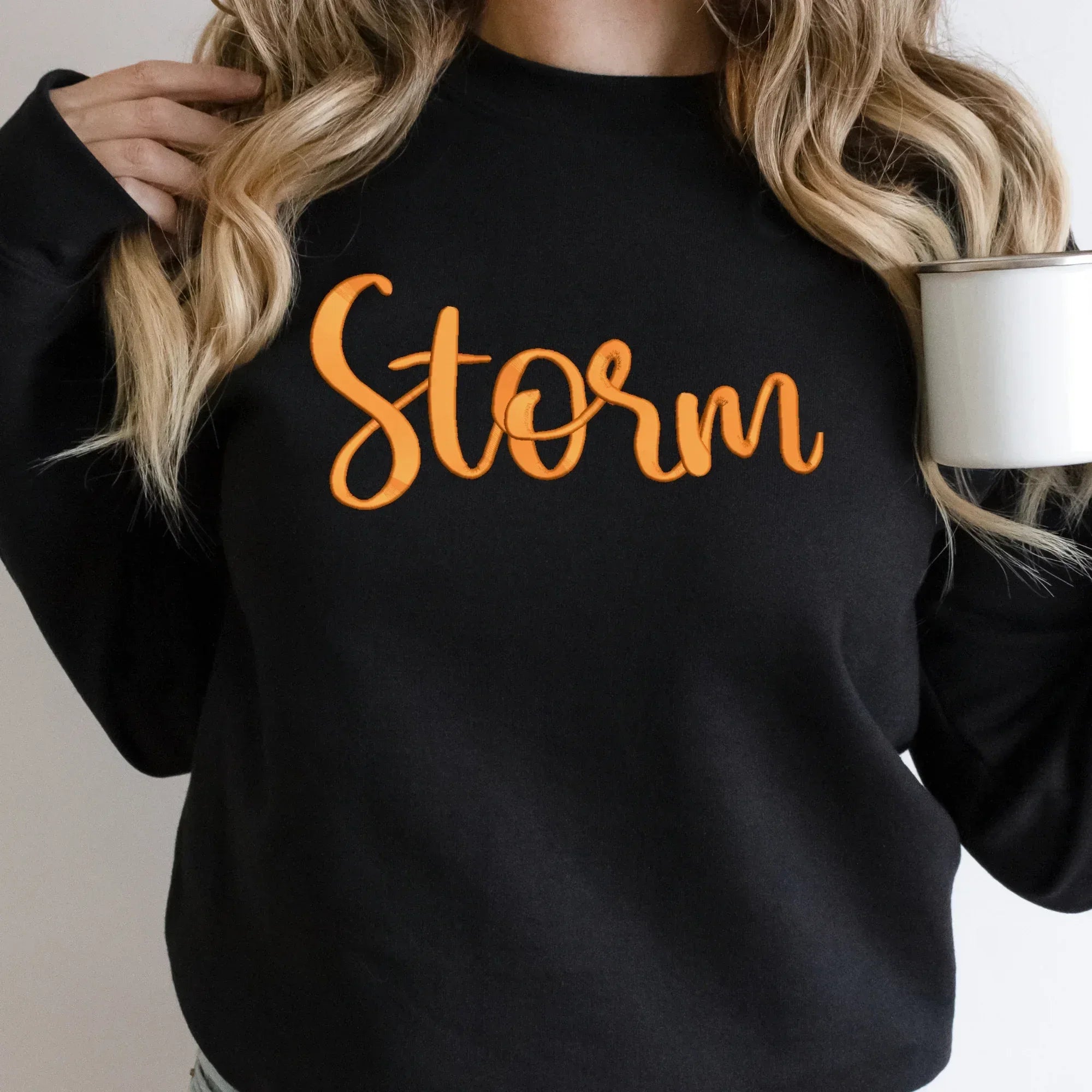 Storm 3D Puff Embroidered CC Short Sleeve/Sweatshirt - Merch Girls