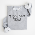 Texas Embroidered Sweatshirt - QUICK SHIP