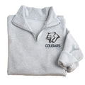 Cougars Embroidered Quarter Zip Fleece Sweatshirt - Merch Girls