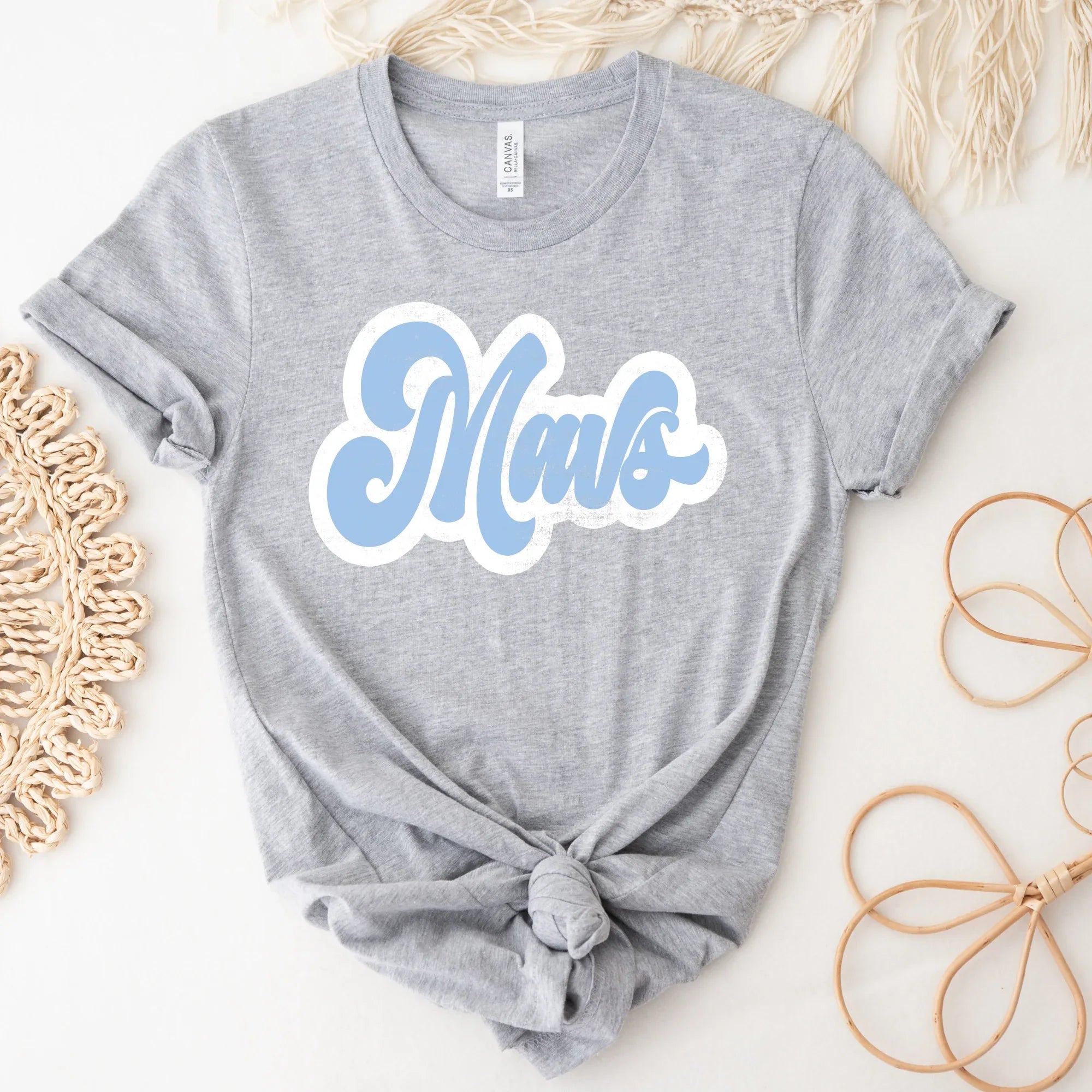 Mavs Vintage Retro Shadow Distressed DTF Transfer - Merch Girls