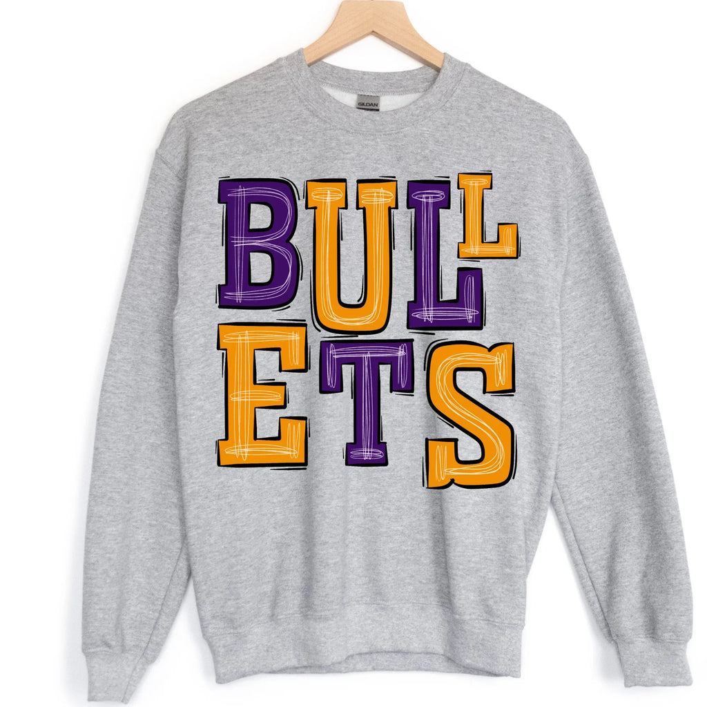Bullets Sporty Varsity DTF Transfer - Merch Girls