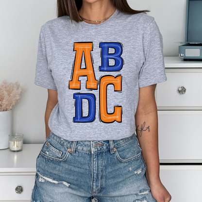 ABDC Sporty Varsity DTF Transfer