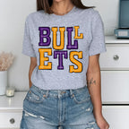 Bullets Sporty Varsity DTF Transfer - Merch Girls