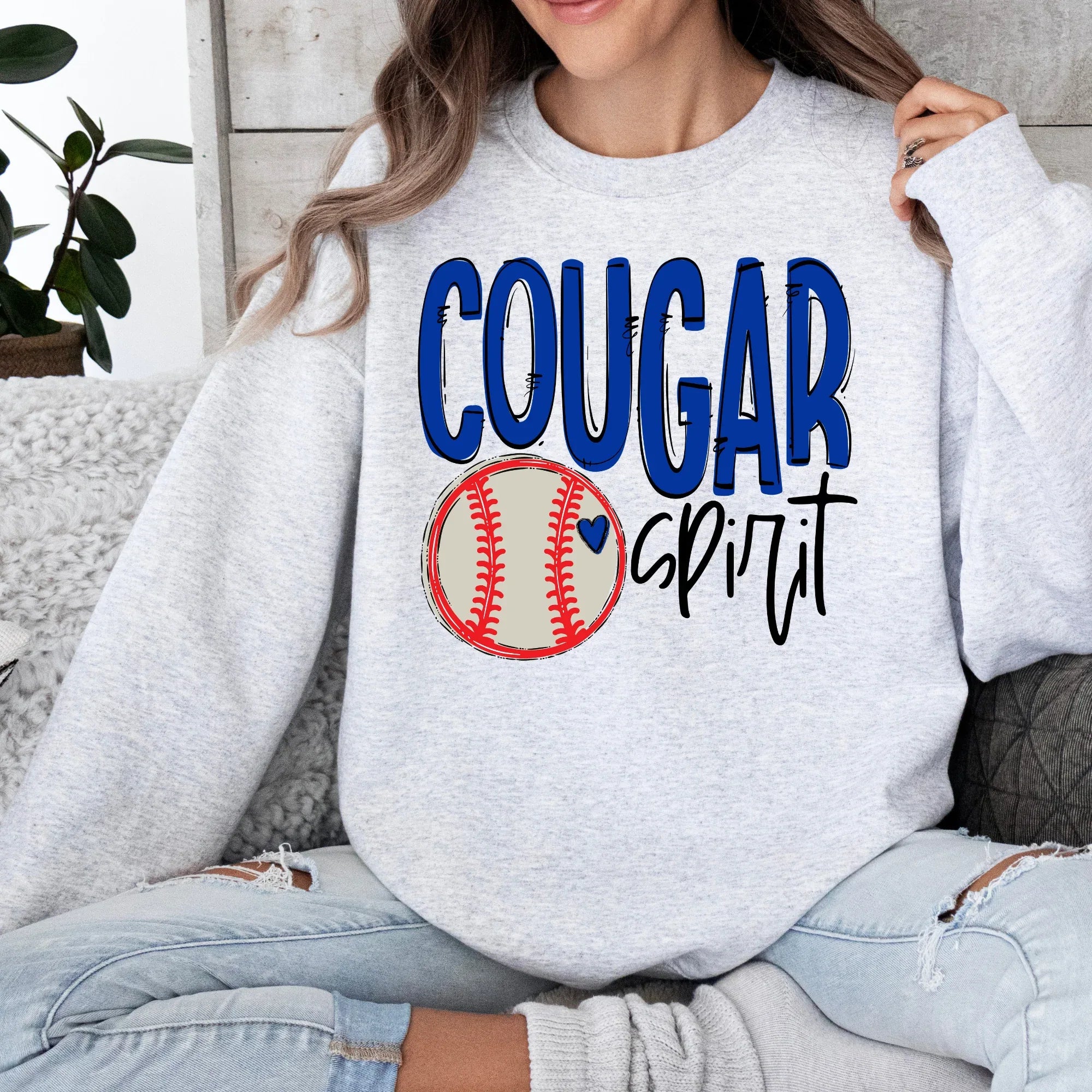 Cougar Spirit Baseball DTF Transfer - Merch Girls