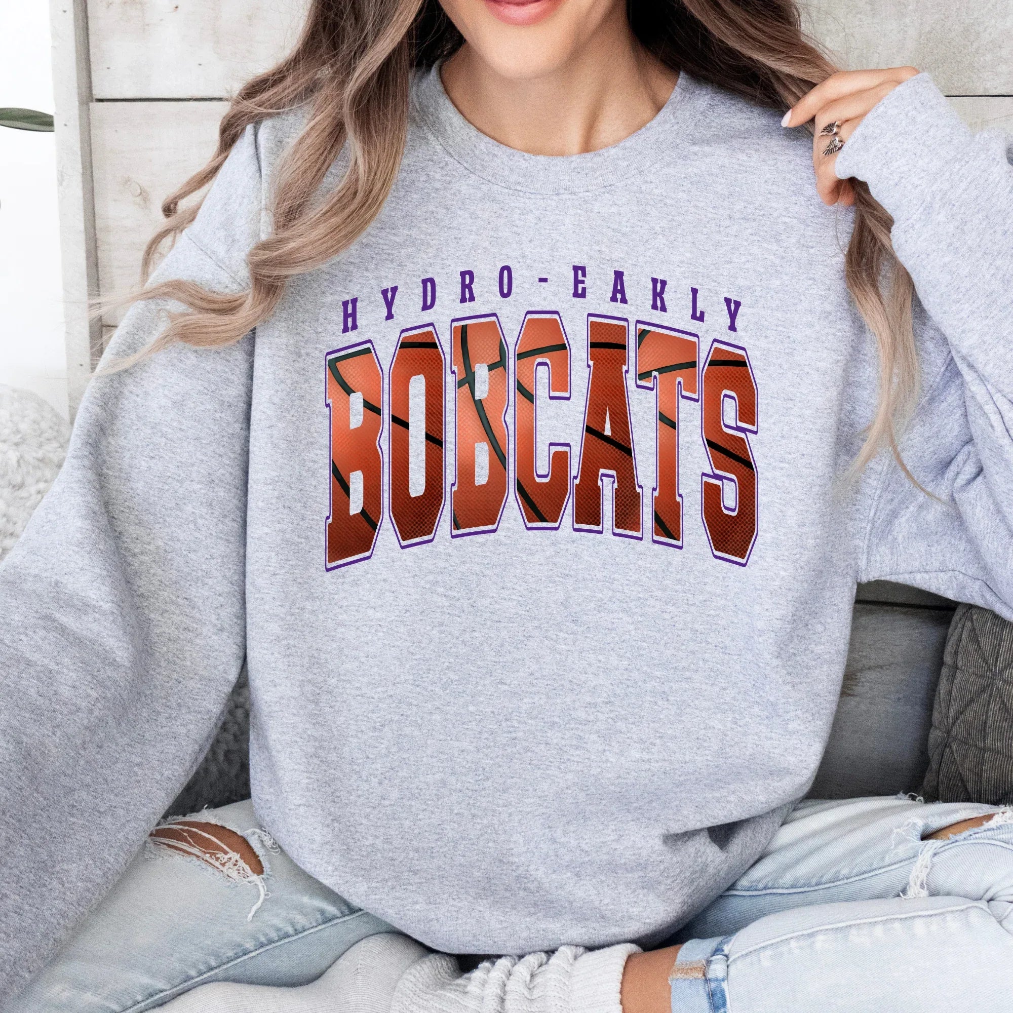 Hydro- Eakly Bobcats Basketball DTF Transfer - Merch Girls