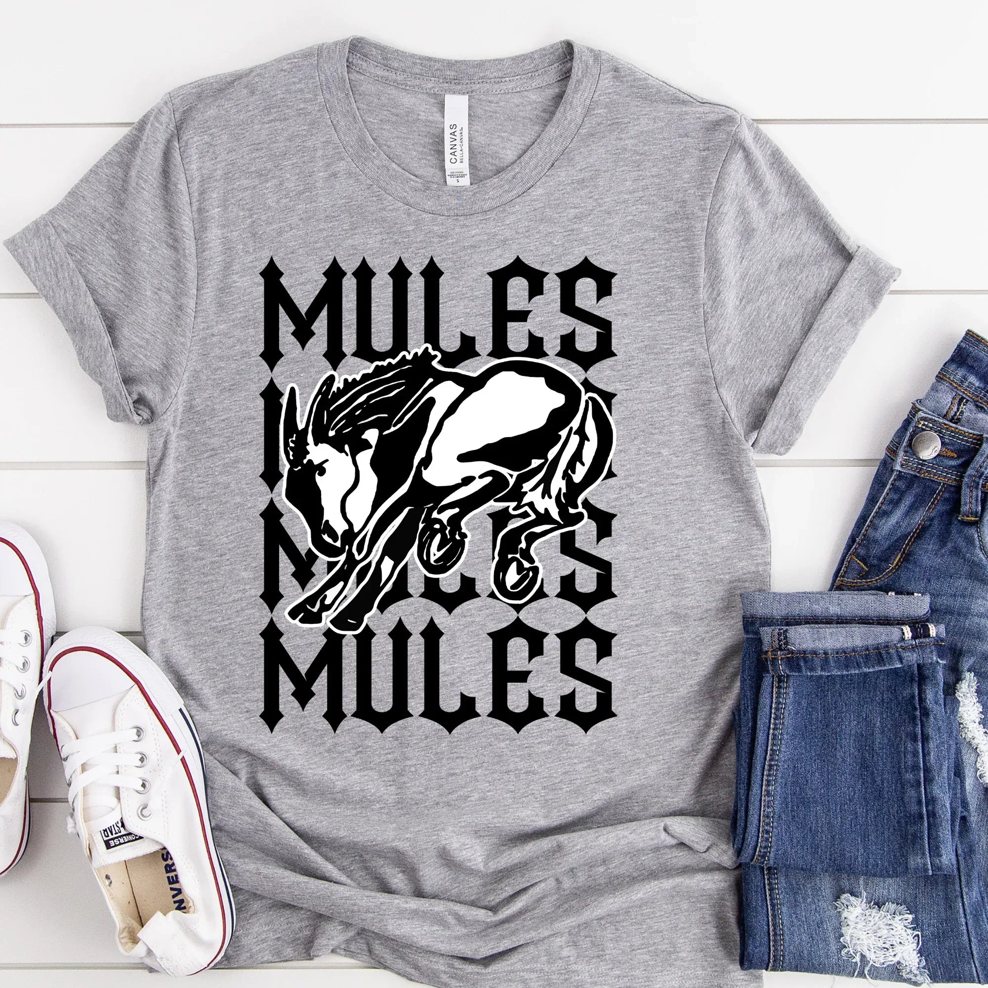Mules Repeating Mascot DTF Transfer - Merch Girls