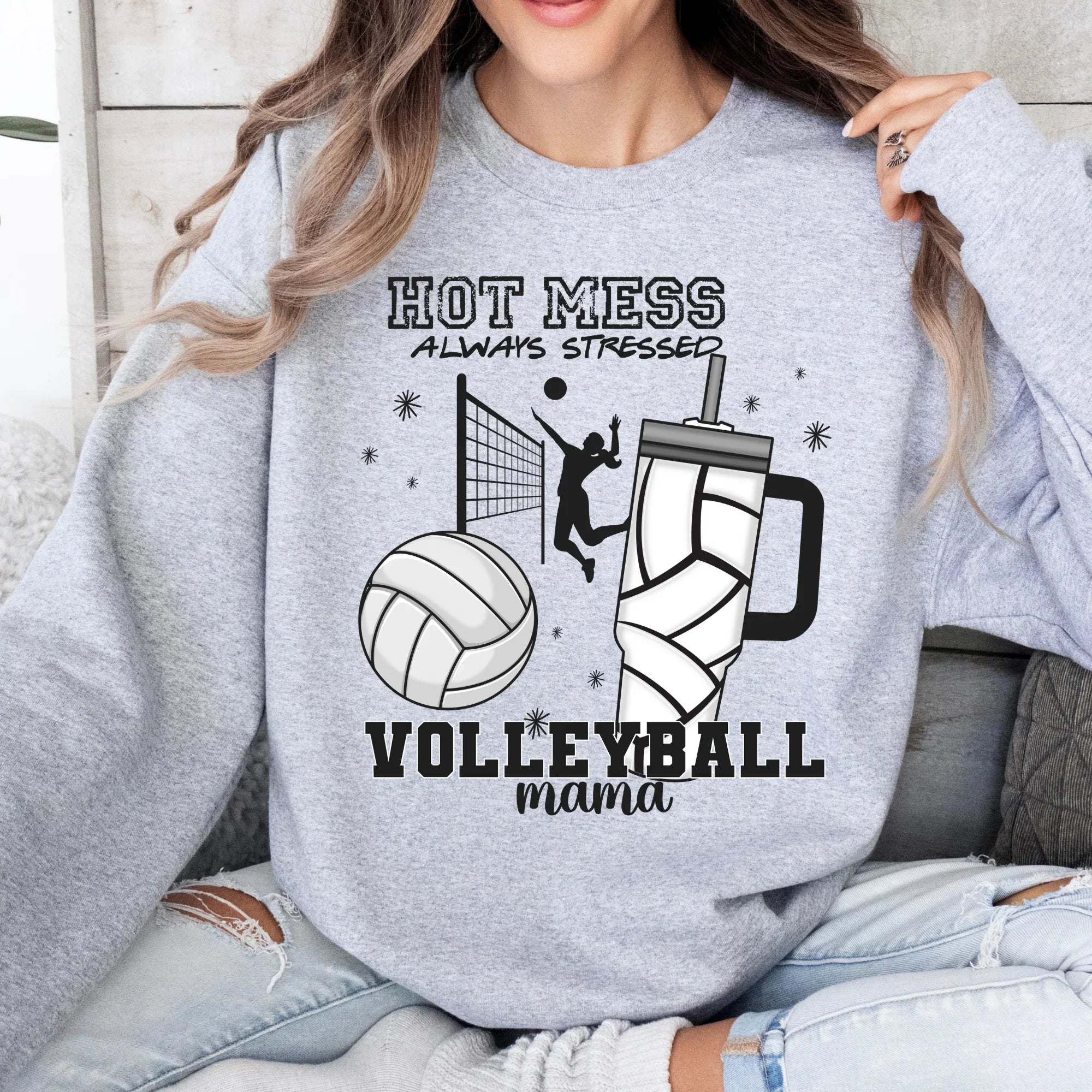 Volleyball Mom DTF Transfer - Merch Girls