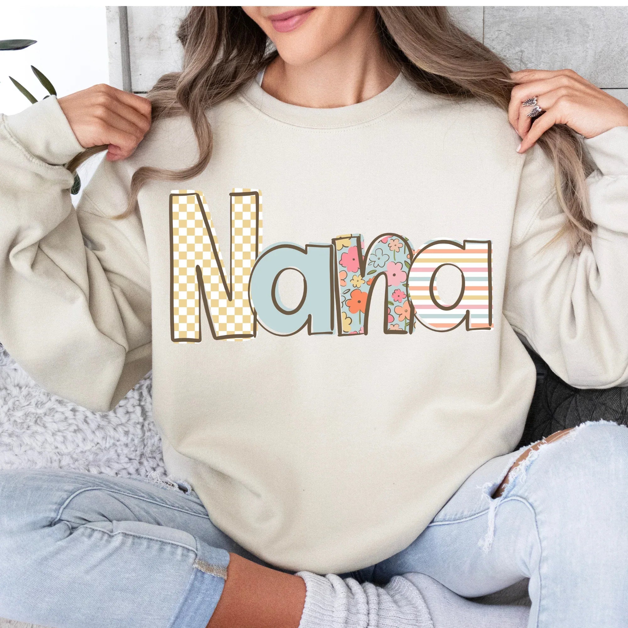Nana Spring Doodle DTF Transfer - Merch Girls