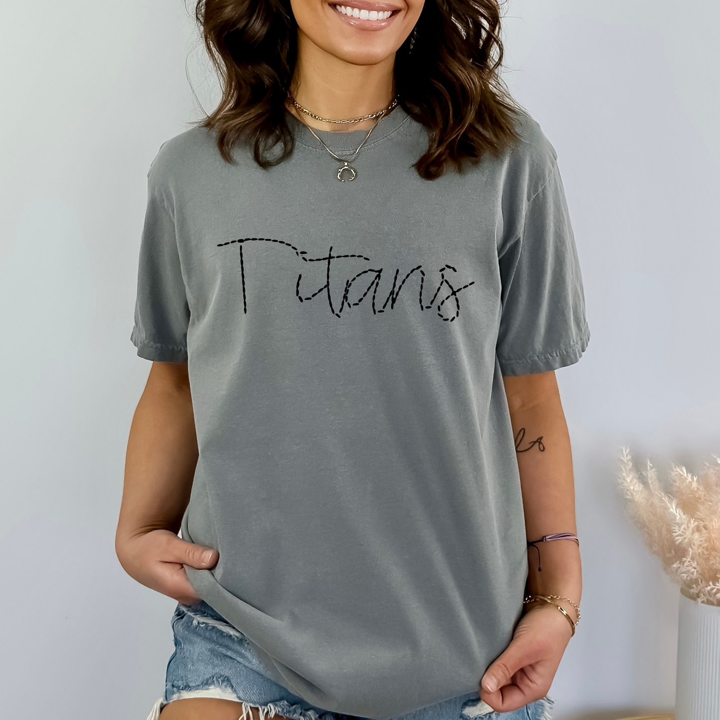 Titans Faux Stitch DTF Transfer