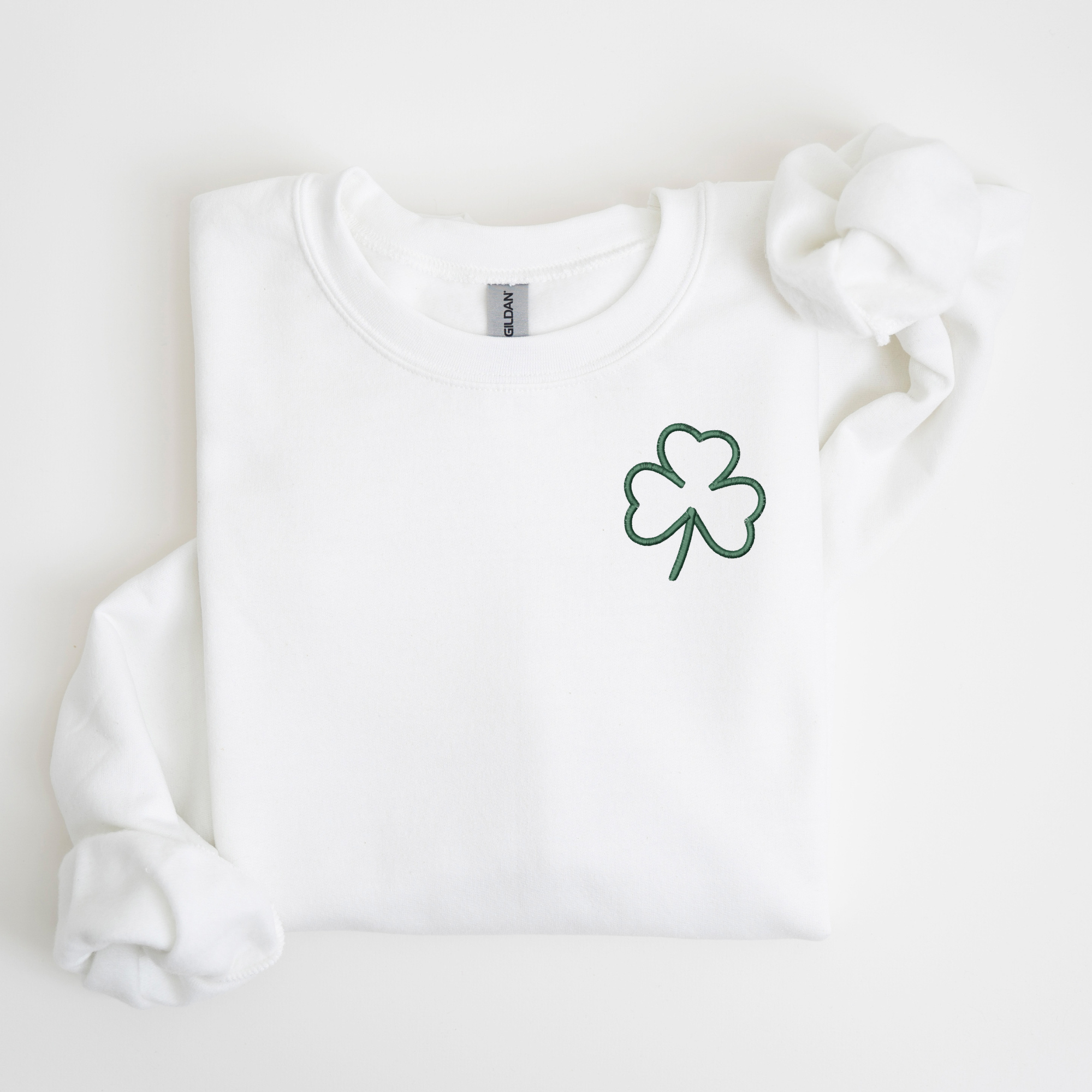 Clover Left Chest Embroidered Sweatshirt | QUICK SHIP