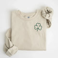 Clover Left Chest Embroidered Sweatshirt | QUICK SHIP - Merch Girls