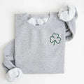 Clover Left Chest Embroidered Sweatshirt | QUICK SHIP - Merch Girls