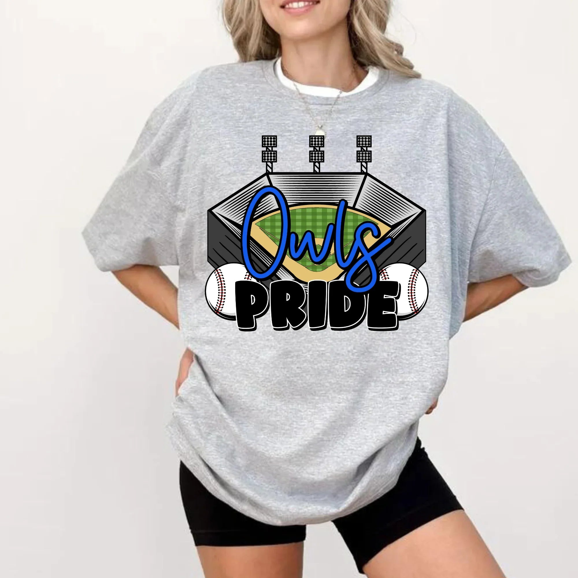 Owls Pride Baseball DTF Transfer - Merch Girls