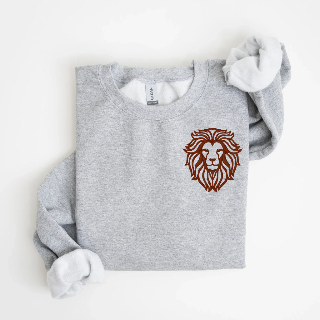 Lions Embroidered Sweatshirt | QUICK SHIP - Merch Girls