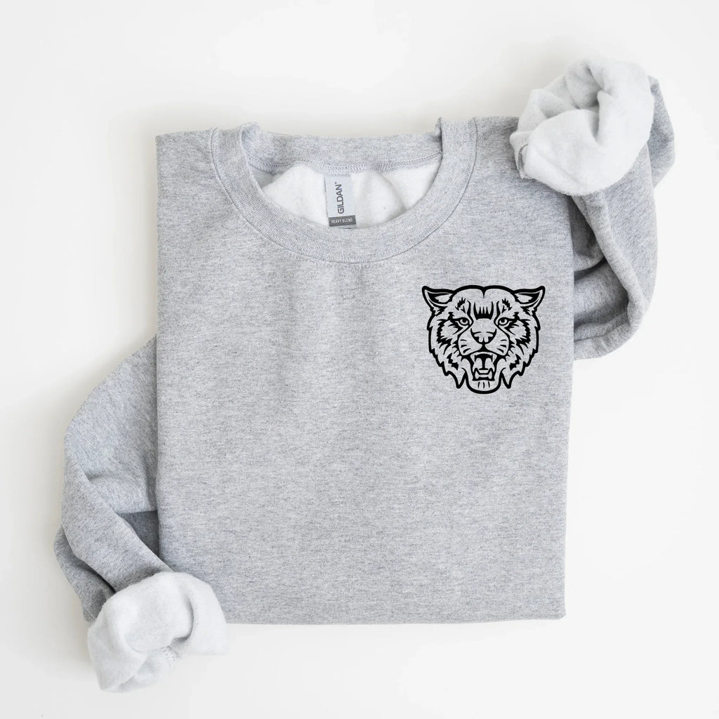Wildcat/Bearcat Embroidered Sweatshirt | QUICK SHIP - Merch Girls