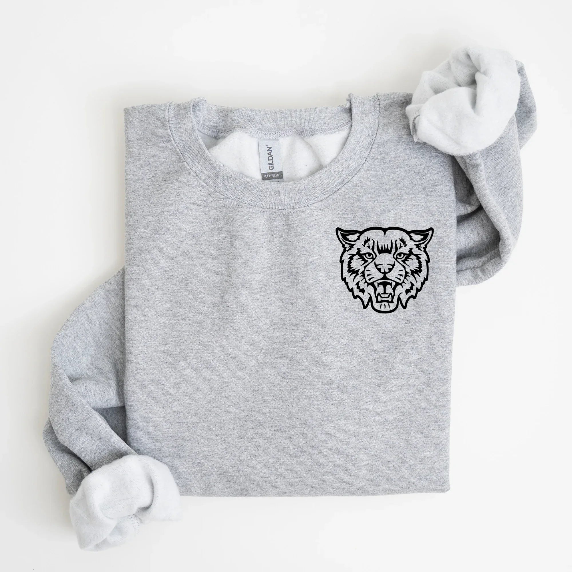 Wildcat/Bearcat Embroidered Sweatshirt | QUICK SHIP - Merch Girls
