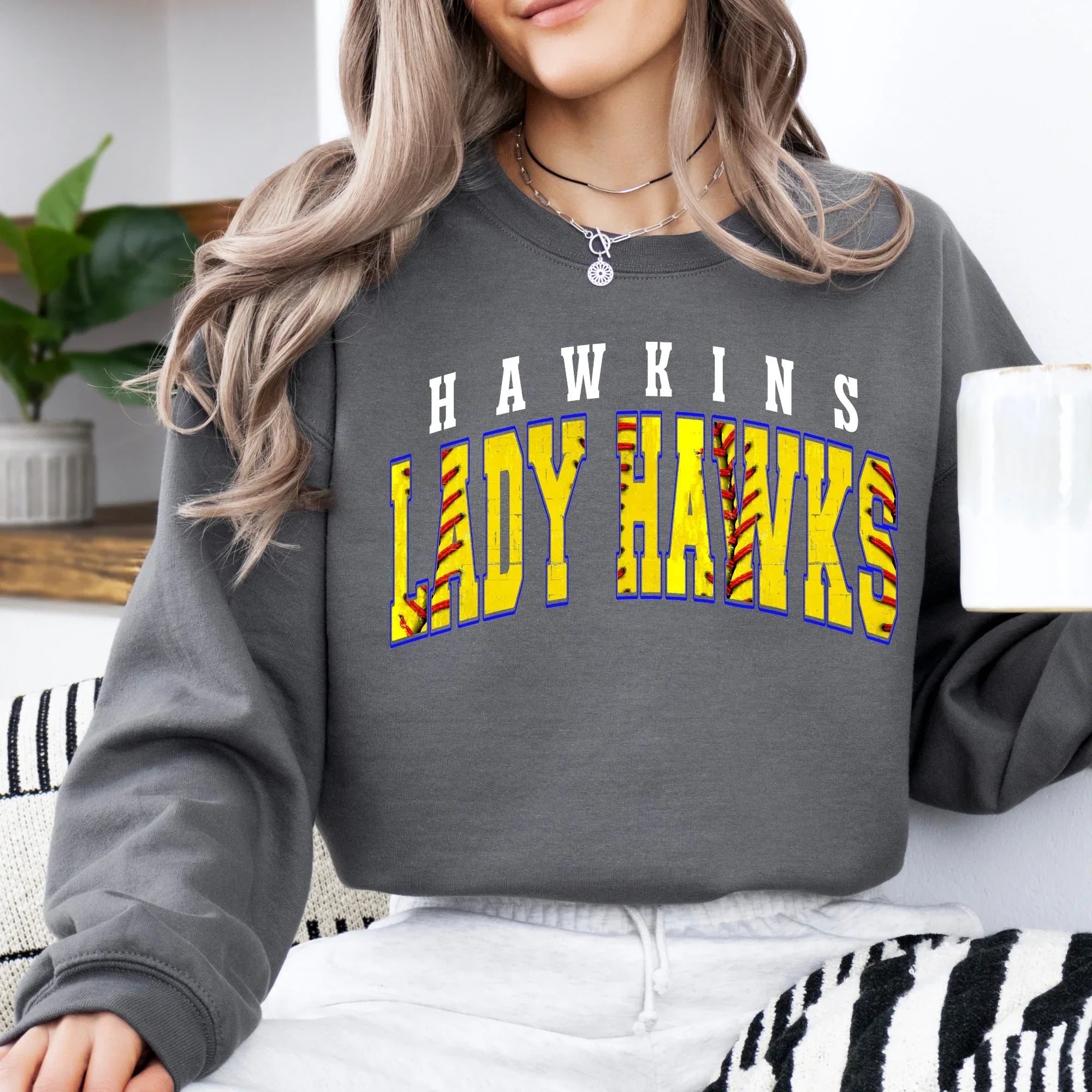 Hawkins Lady Hawks Softball DTF Transfer - Merch Girls