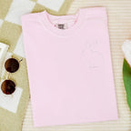 Stitched Bunny Left Chest Embroidered Comfort Color - QUICK SHIP - Merch Girls