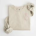 Stitched Bunny Left Chest Embroidered Sweatshirt | QUICK SHIP - Merch Girls