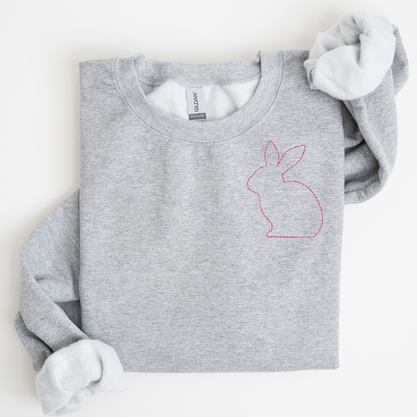 Stitched Bunny Embroidered Sweatshirt