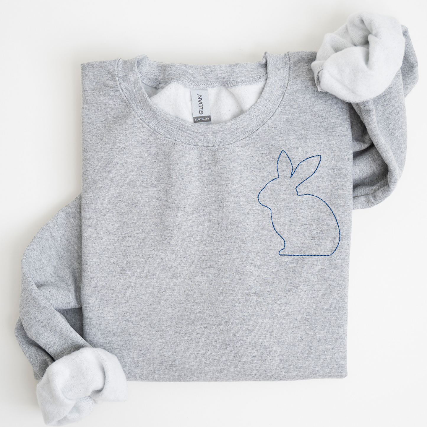Stitched Bunny Embroidered Sweatshirt