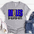 Mules Baseball DTF Transfer - Merch Girls