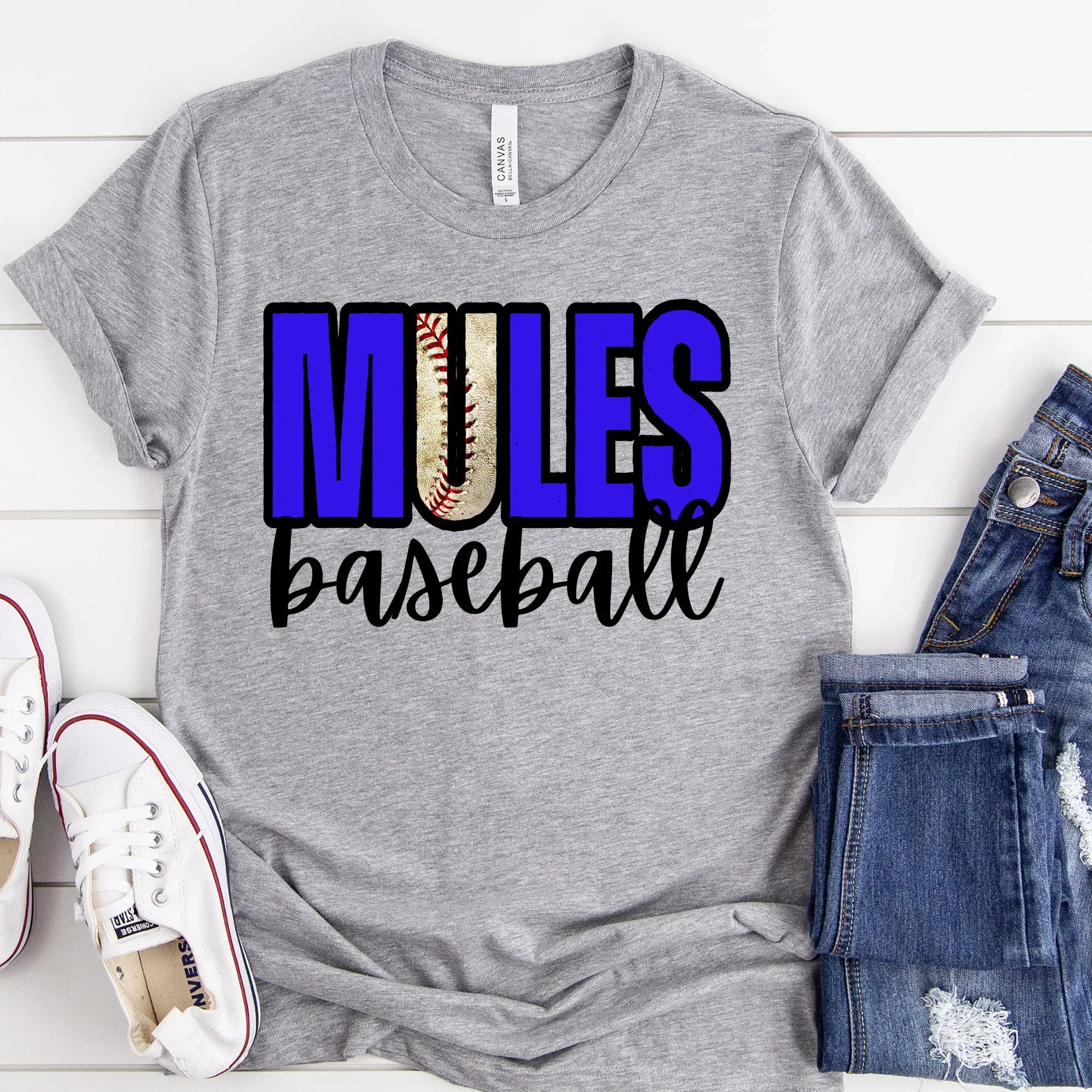 Mules Baseball DTF Transfer - Merch Girls