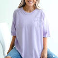 Stitched Cross Embroidered Comfort Color Tee | QUICK SHIP - Merch Girls