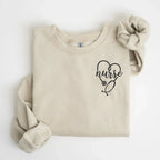 Nurse Left Chest Embroidered Sweatshirt | QUICK SHIP - Merch Girls