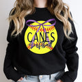 Canes Purple Bow Baseball DTF Transfer - Merch Girls