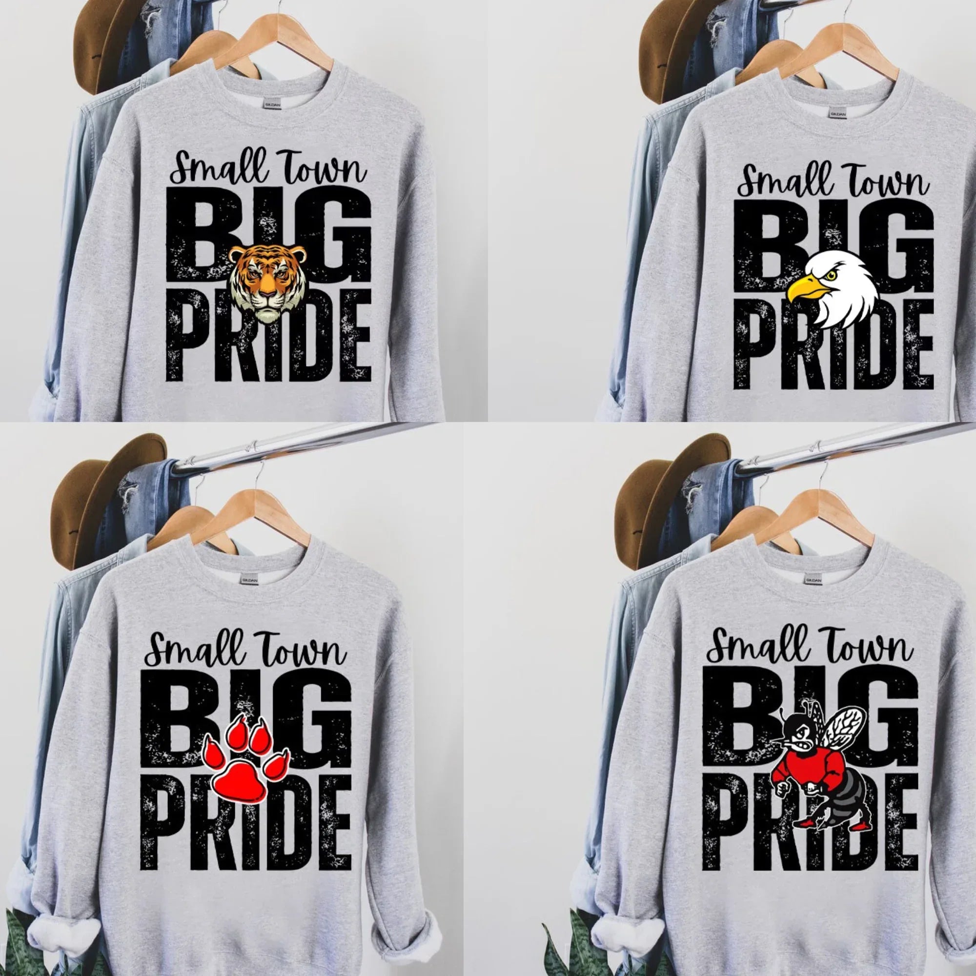 Small Town Big Pride Mascot Design Mockup- No Physical Item! - Merch Girls