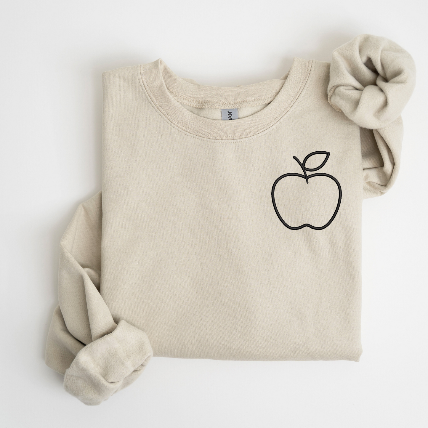 Apple Embroidered Sweatshirt