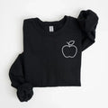 Apple Left Chest Embroidered Sweatshirt | QUICK SHIP - Merch Girls
