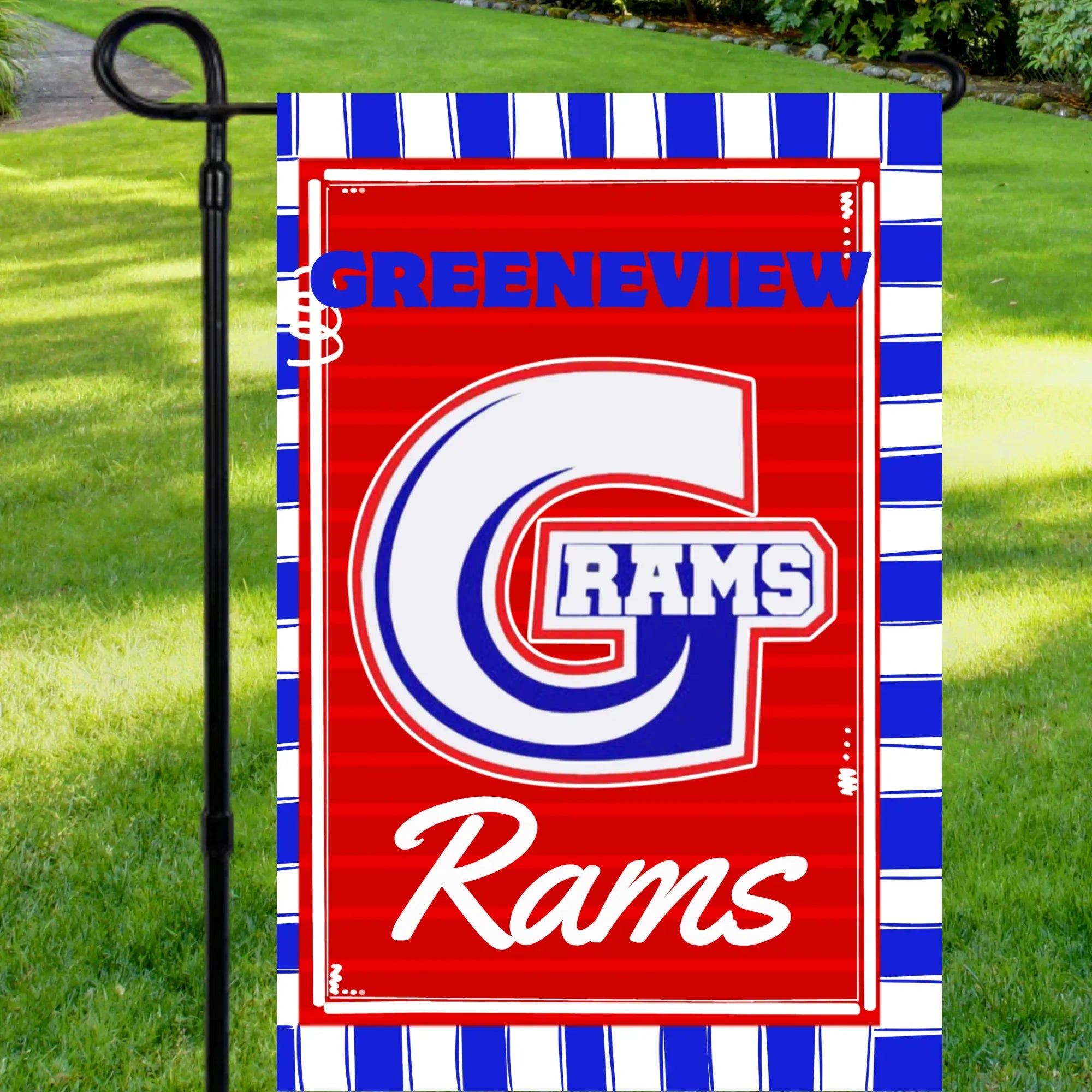 Greeneview Rams Garden Flag - Merch Girls