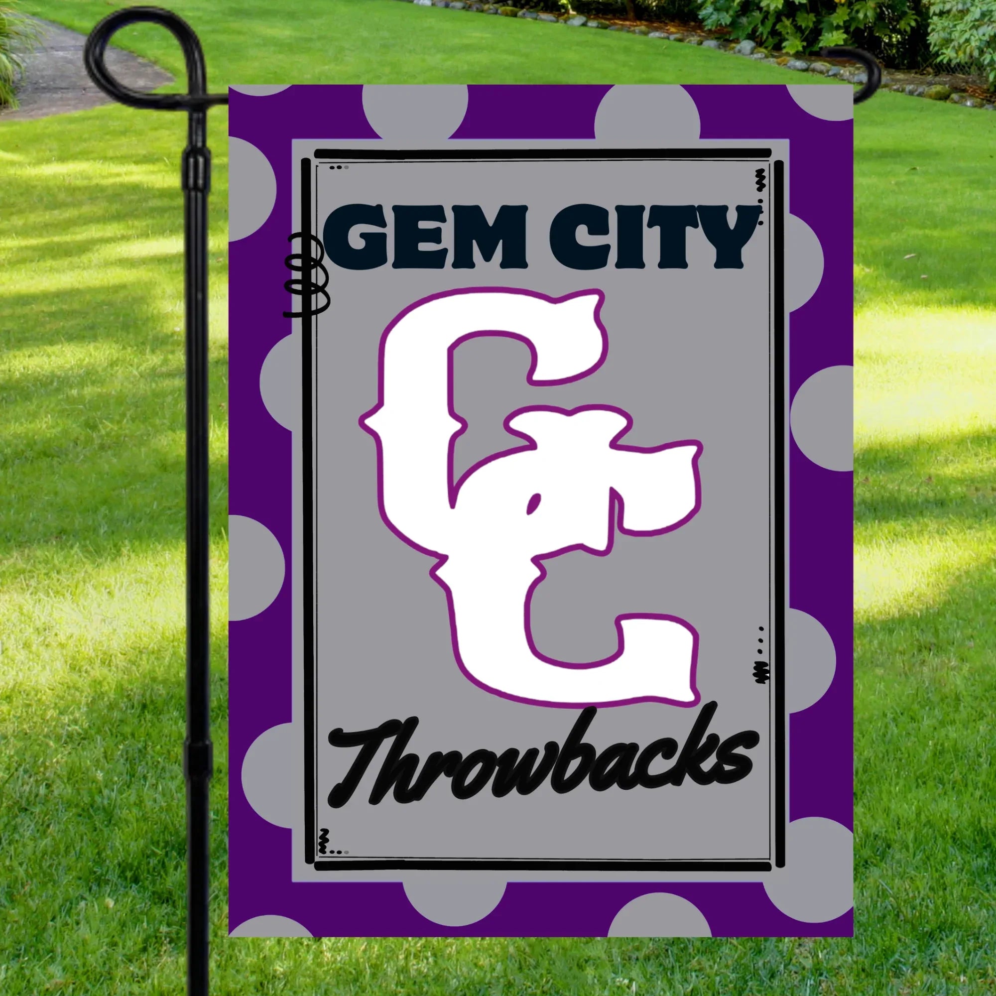 Gem City Throwbacks Garden Flag - Merch Girls