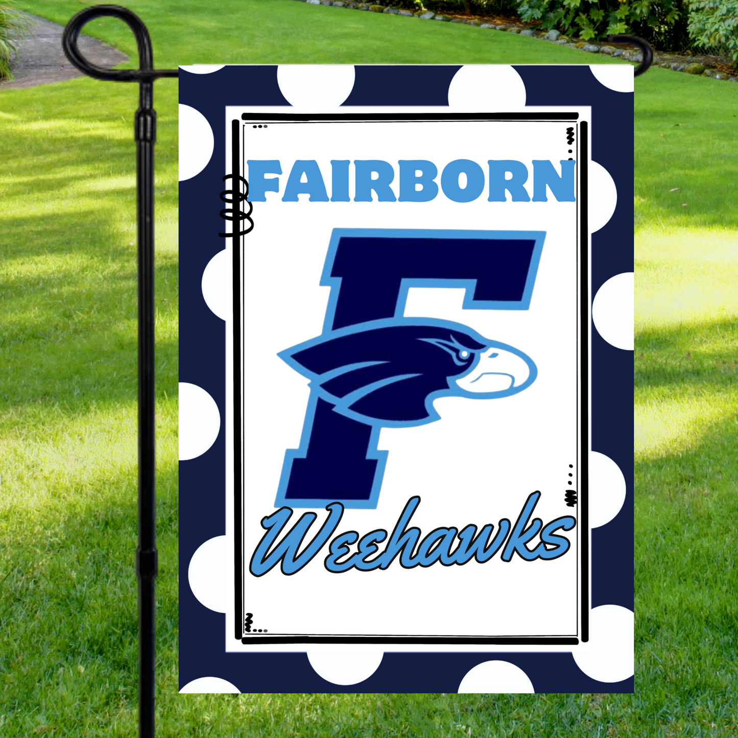 Fairborn Weehawks Garden Flag