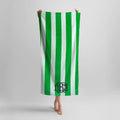 Custom Embroidered Striped Beach Towels - Merch Girls