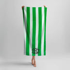 Custom Embroidered Striped Beach Towels - Merch Girls
