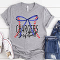 Chargers Lace Outline Softball DTF Transfer - Merch Girls