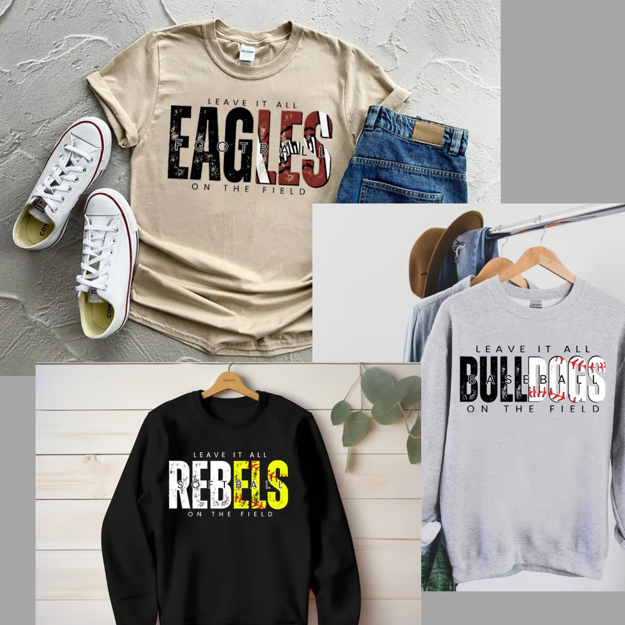 Leave It All On The Field Design Mockup- No Physical Item! - Merch Girls