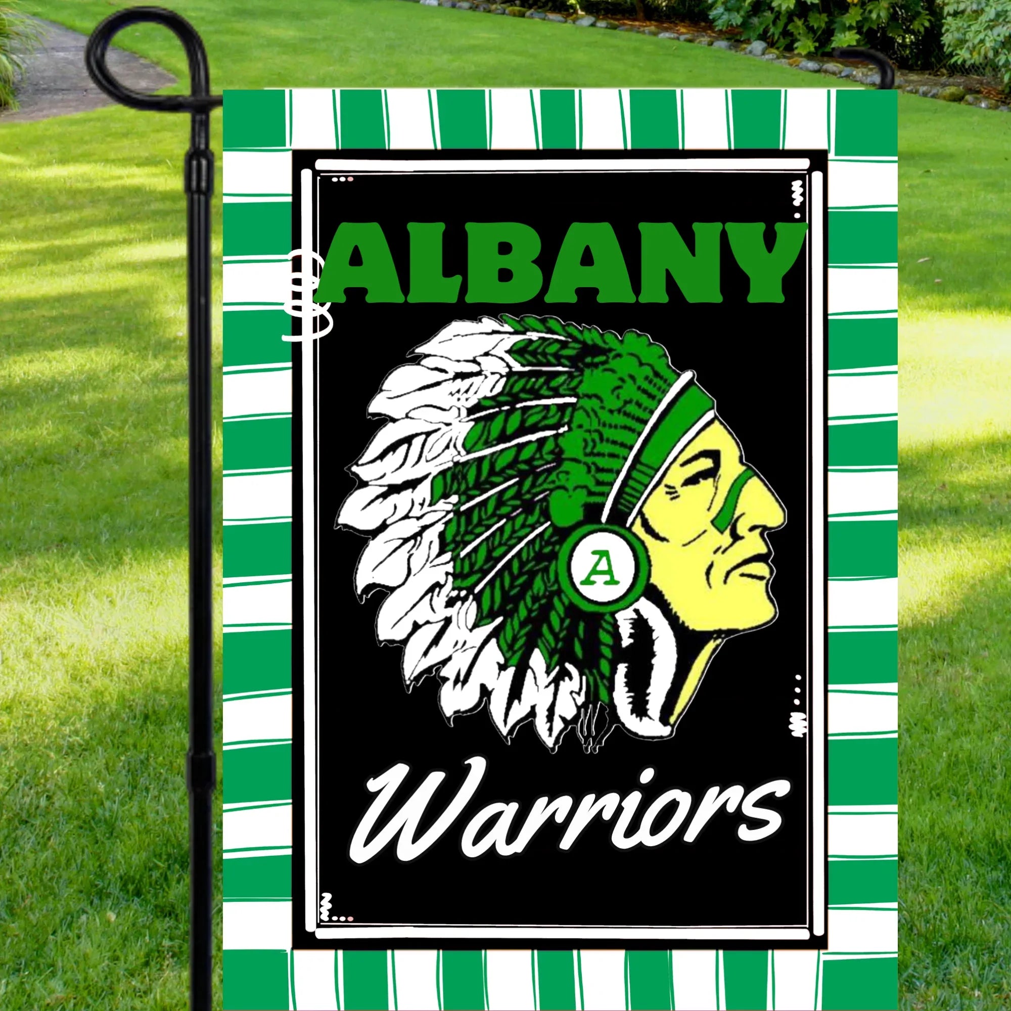 Albany Warriors Garden Flag - Merch Girls