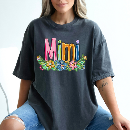 Mimi Spring Floral Hand Painted DTF Transfer