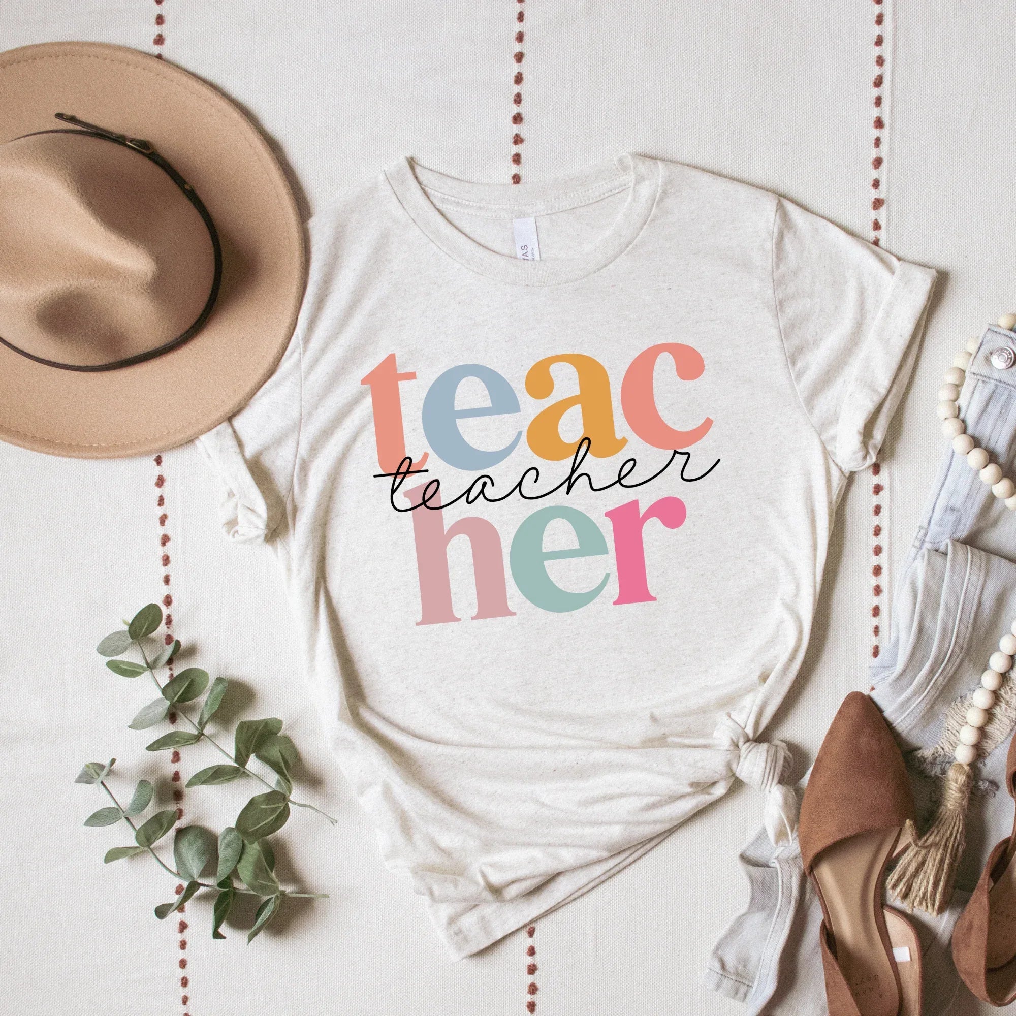Teacher Watercolor DTF Transfer - Merch Girls