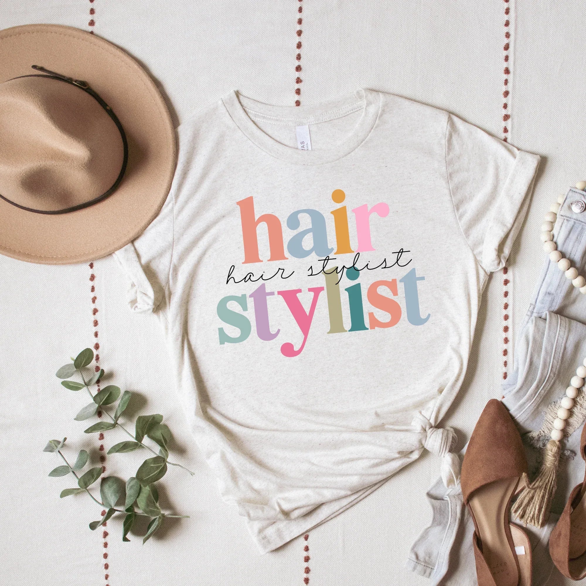 Hair Stylist Watercolor Graphic Tee - Merch Girls