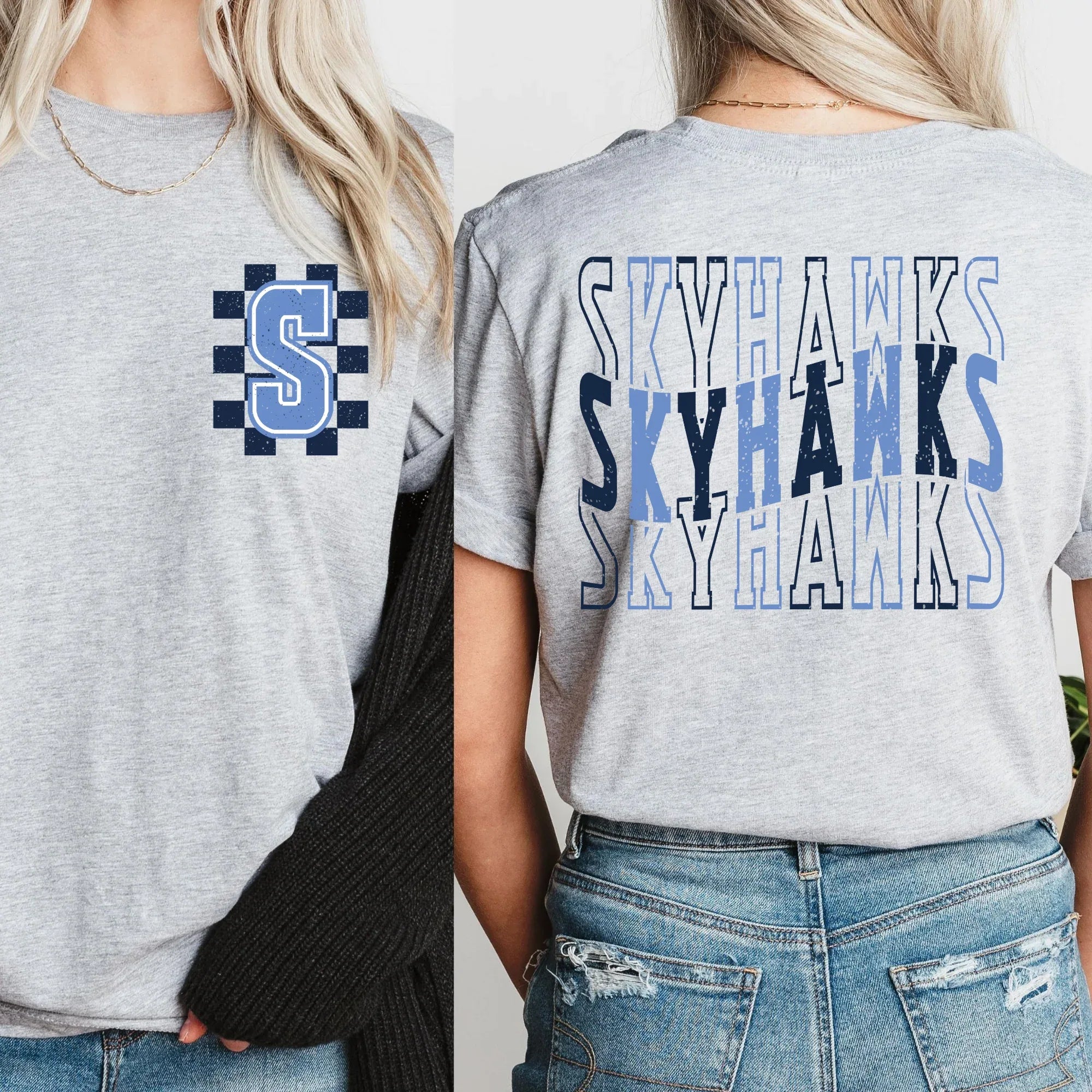 Shyhawks Varsity Wave DTF Transfer - Merch Girls
