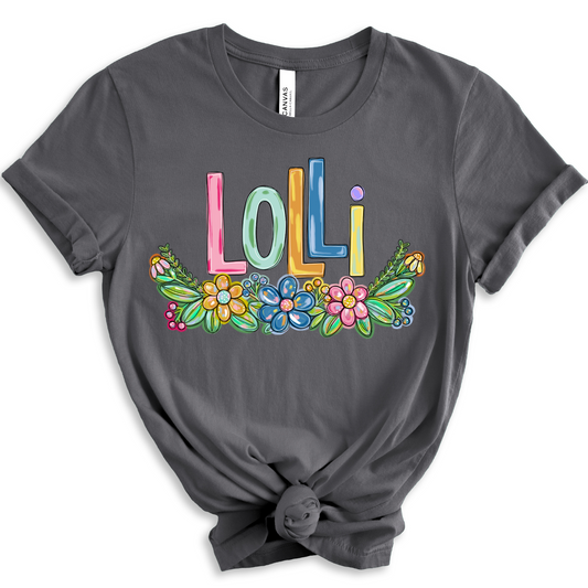 Lolli Spring Floral Hand Painted DTF Transfer